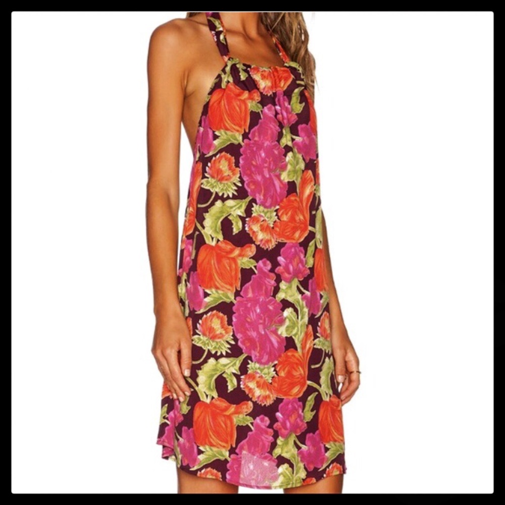 Nwt Otis & Maclain floral halter dress size xs